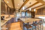 Chef`s Kitchen with Stainless Steel Appliances
